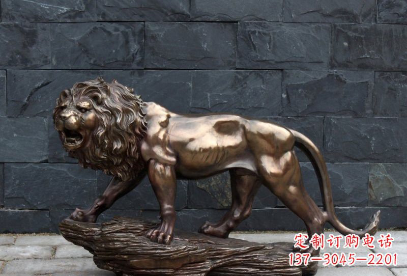 潍坊高雅雕刻—狮子铜雕塑