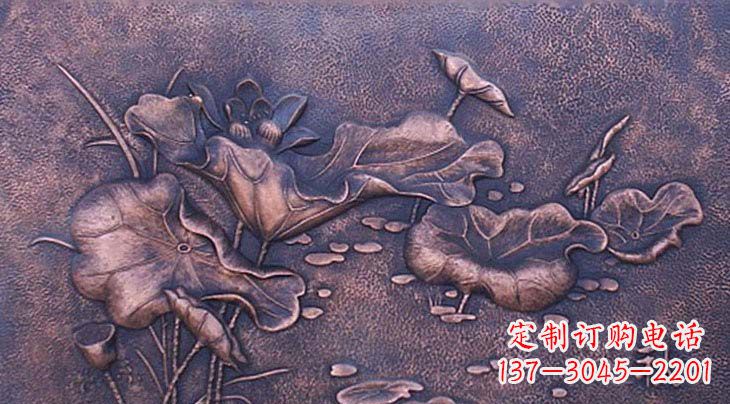 潍坊锻铜荷花雕塑