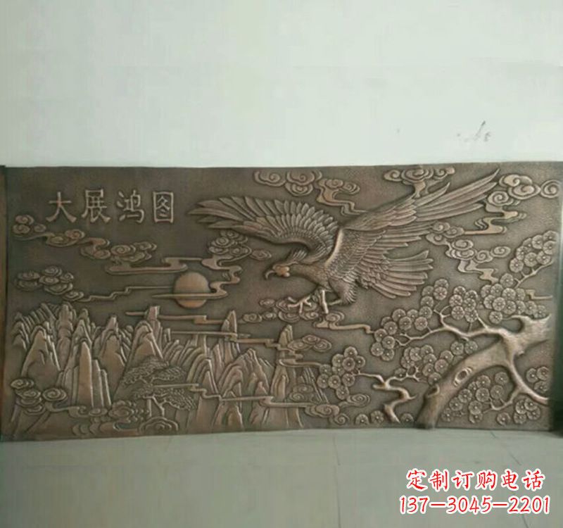 潍坊精致锻铜老鹰雕塑