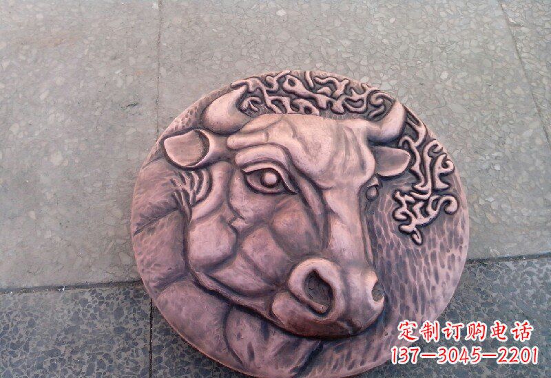 潍坊锻铜十二生肖兽首雕塑