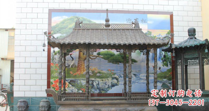 潍坊方形香炉寺庙铜雕塑