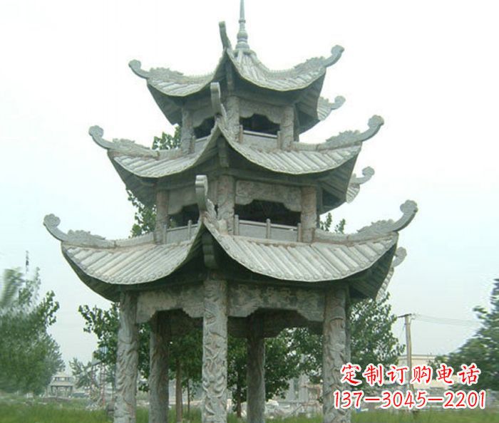 潍坊中领雕塑凉亭石雕