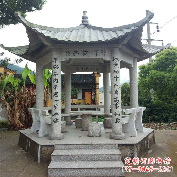 潍坊精美大理石凉亭雕塑