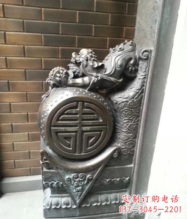 潍坊精美仿古门墩铜雕