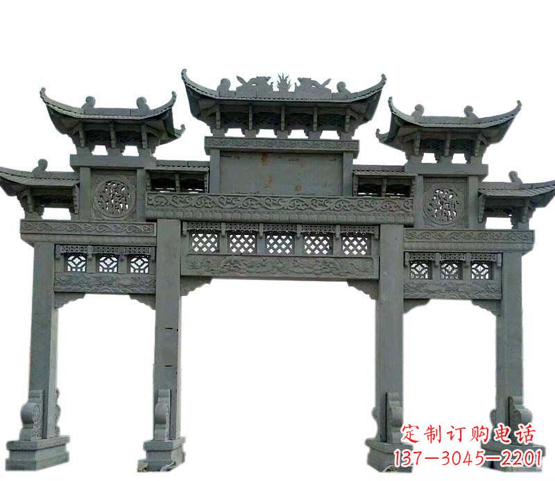 潍坊精美的仿古大理石牌坊雕塑