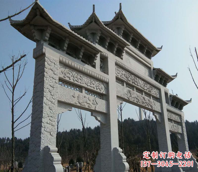 潍坊仿古牌坊石雕定制