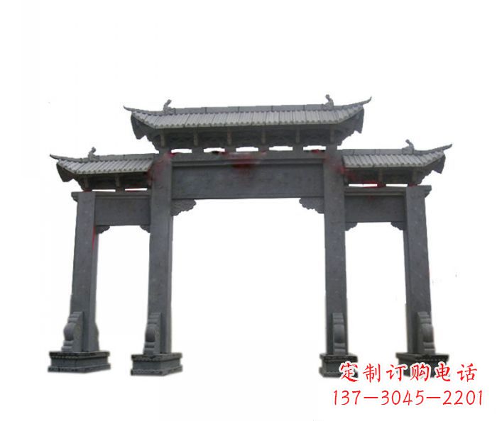 潍坊精美仿古牌坊石雕