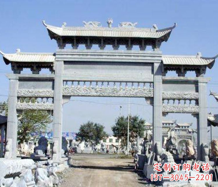潍坊仿古牌坊石雕精美定制
