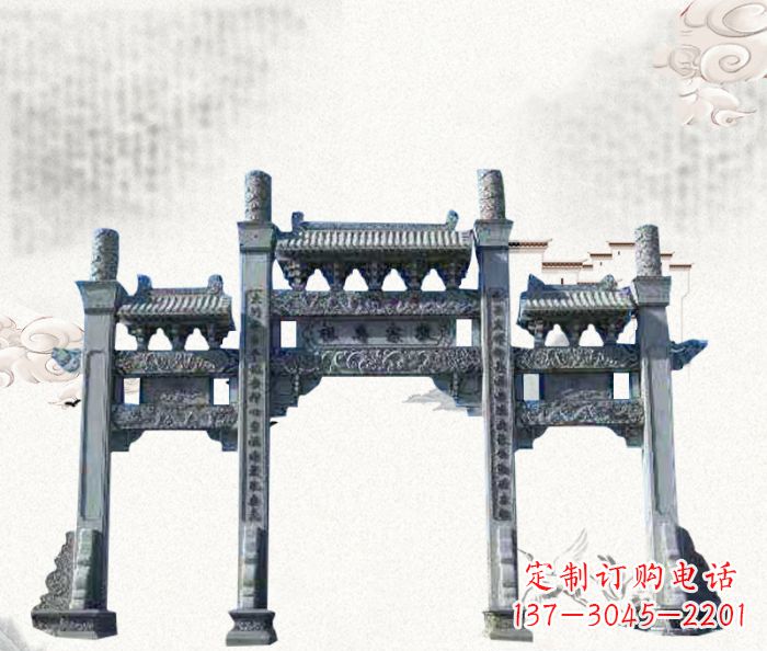 潍坊精美仿古牌坊雕塑