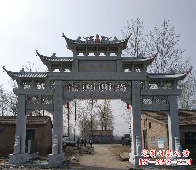 潍坊仿古石牌坊石雕
