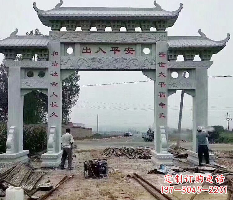 潍坊仿古石牌坊石雕
