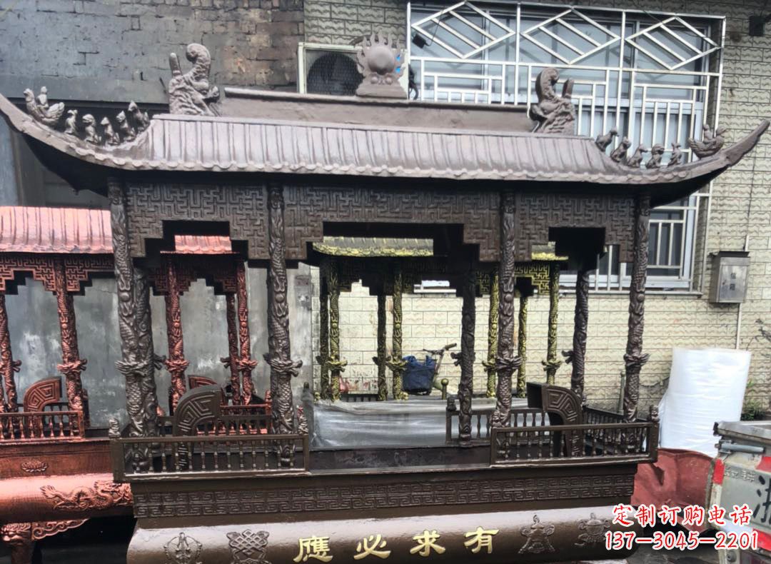 潍坊精美仿古铜香炉雕塑