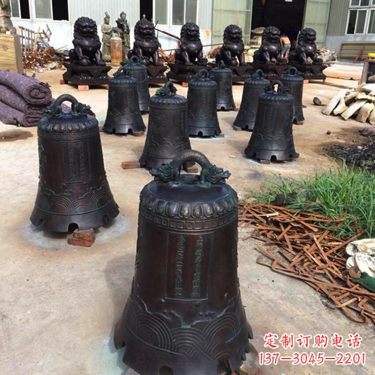 潍坊手工精美的铜钟雕塑