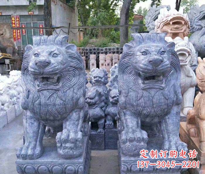 潍坊仿古欧式石雕狮子