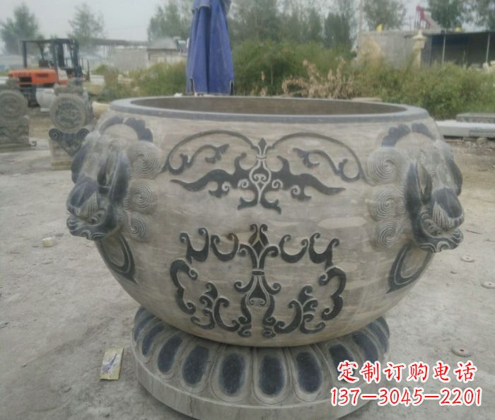 潍坊仿古圆形水缸石雕
