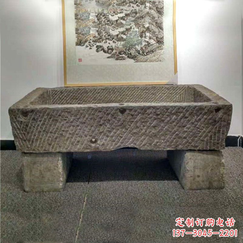 潍坊仿古做旧石雕石槽