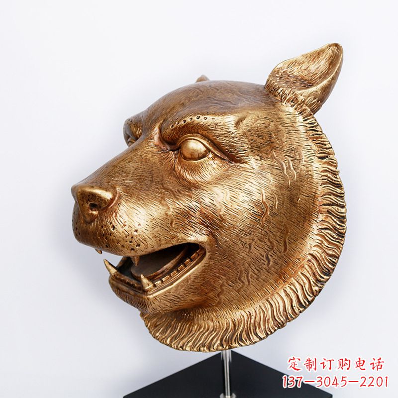 潍坊玻璃钢雕刻虎头