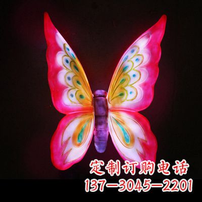 潍坊定制发光蝴蝶雕塑