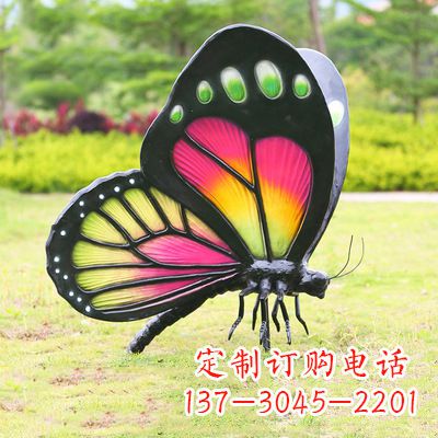 潍坊仿真蝴蝶_品红色款405x78x110