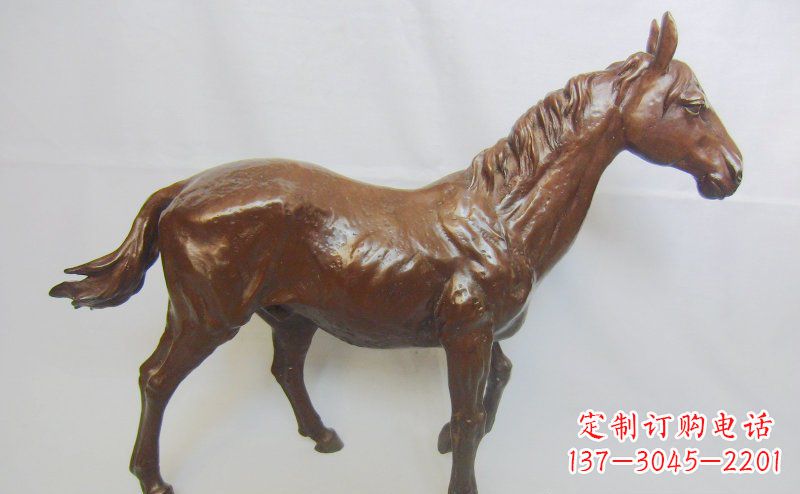 潍坊仿真马铸铜动物雕塑