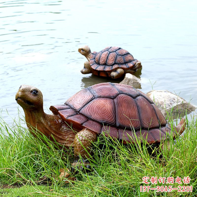 潍坊仿真乌龟公园池塘水景动物雕塑摆件