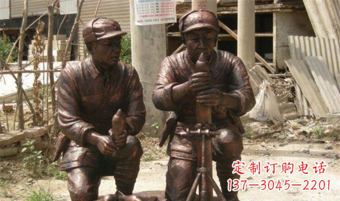 潍坊英勇勇士铜雕