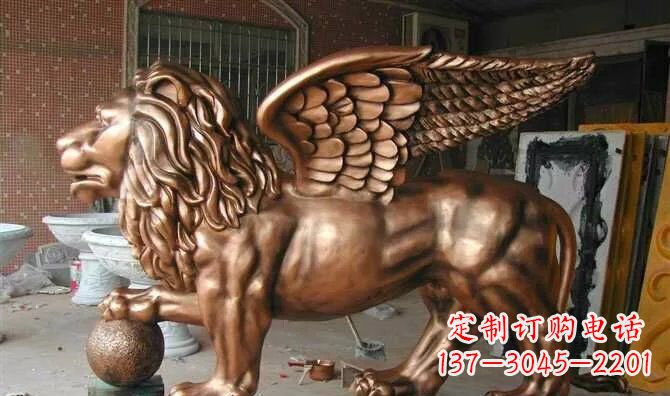 潍坊飞狮玻璃钢动物雕塑