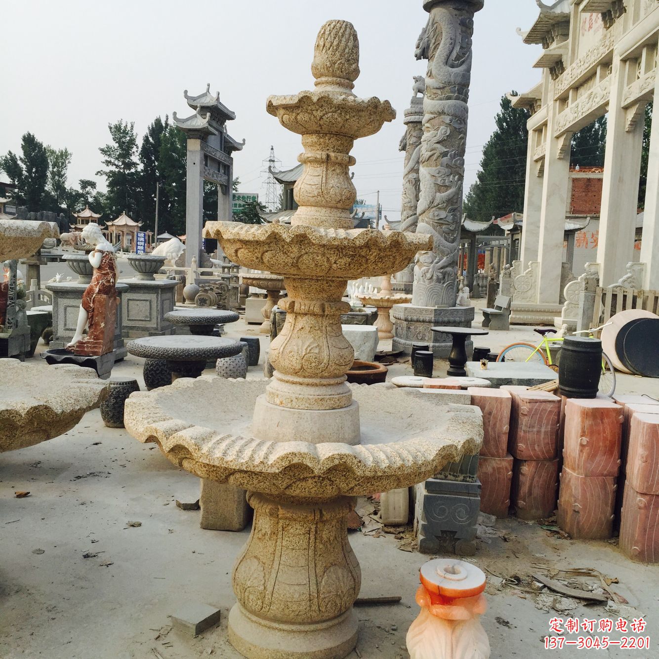 潍坊精美风水球石雕艺术品