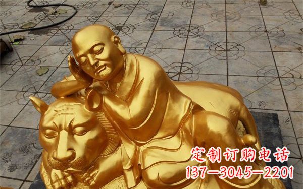潍坊伏虎罗汉铜雕，古典美学与艺术的完美结合