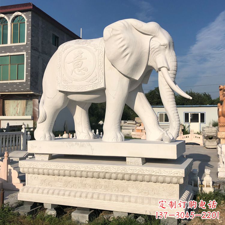 潍坊佛教石雕大象