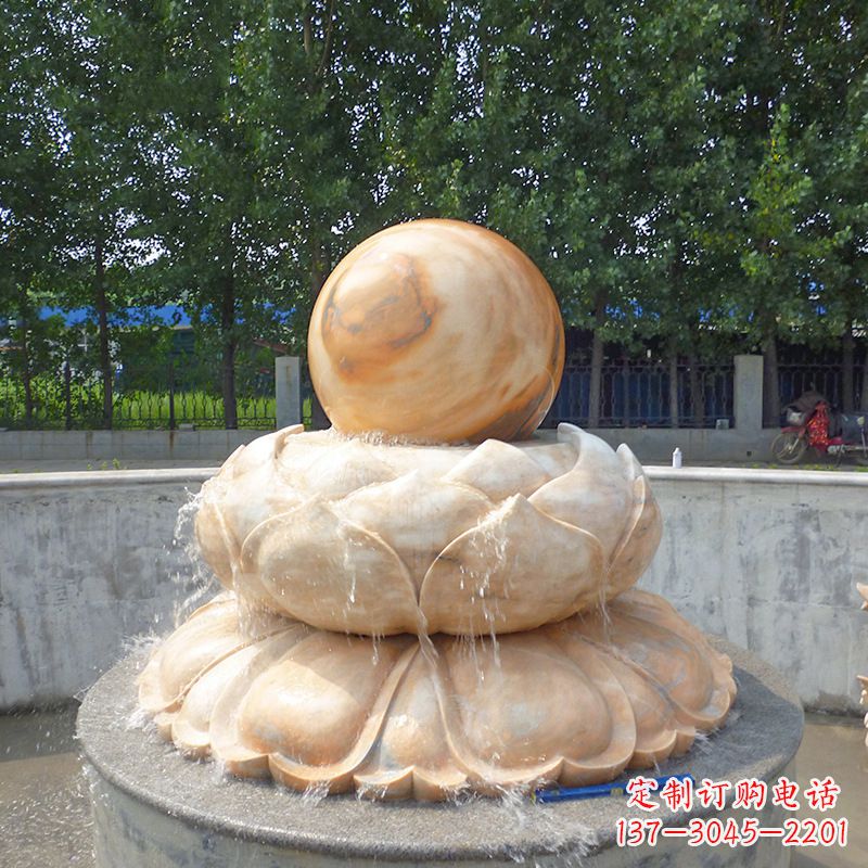 潍坊高档石制风水球雕塑让您的空间充满风水之力