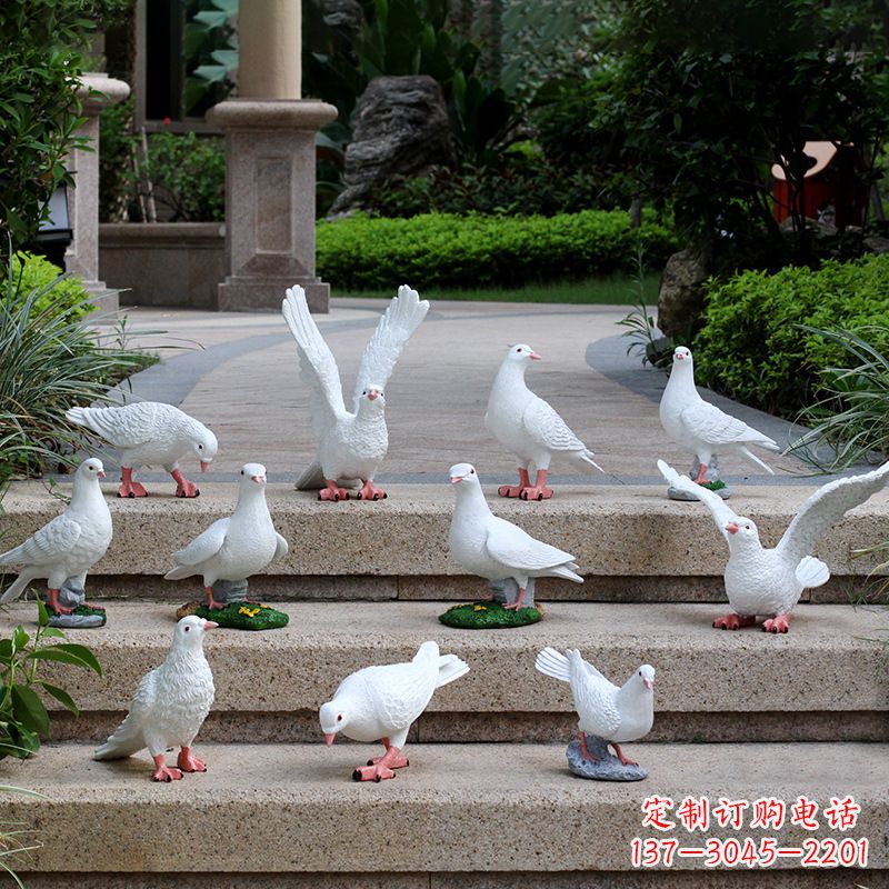 潍坊鸽子抽象雕塑