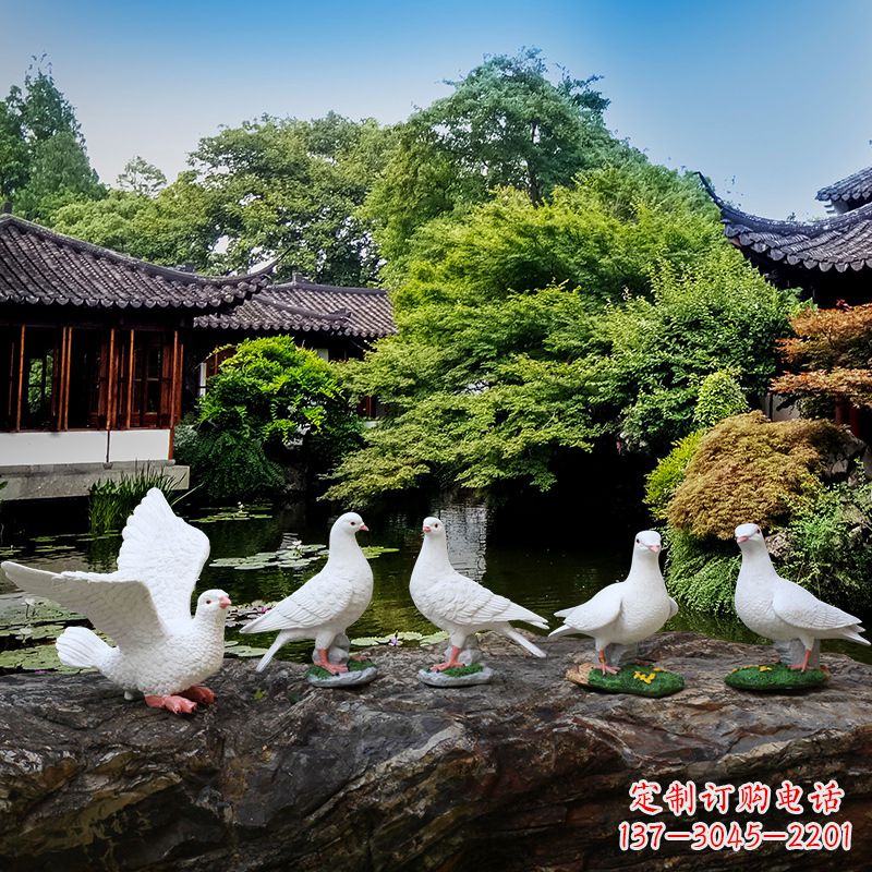 潍坊鸽子的雕塑