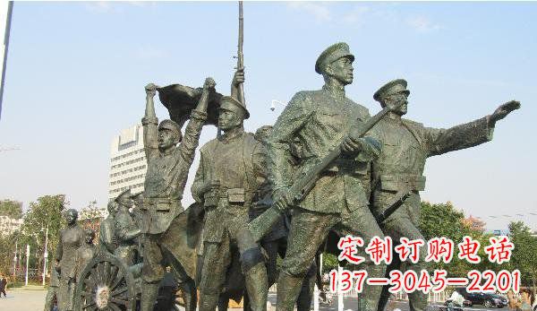 潍坊纪念革命先烈的战士雕塑