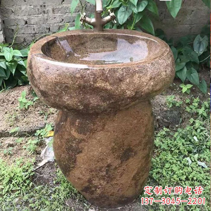 潍坊精美手雕石花盆,传承古典品位