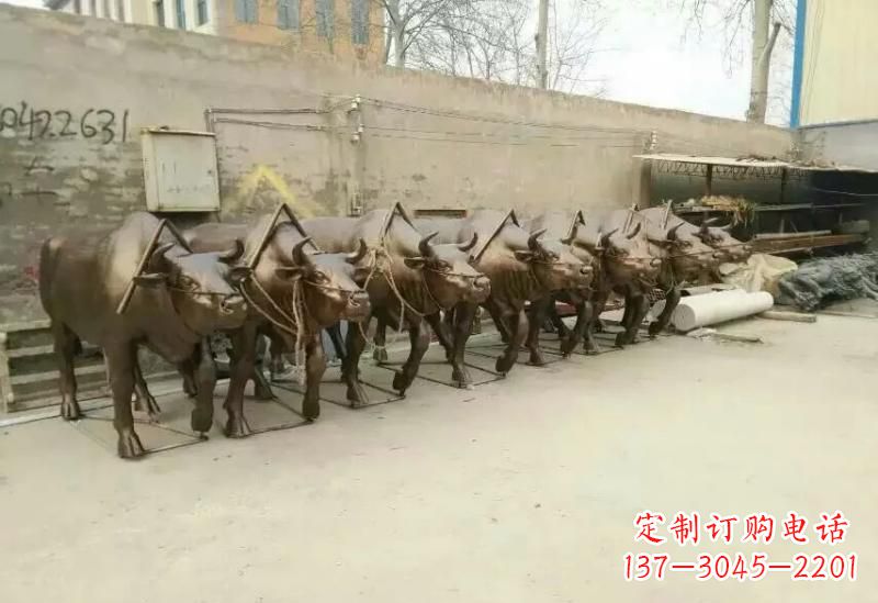 潍坊艺术之作，牛雕塑