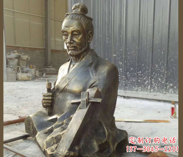 潍坊青铜鲁班雕塑,赞颂传统工匠精湛技艺