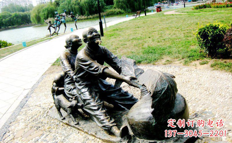潍坊新颖可爱的铜雕萝卜小品