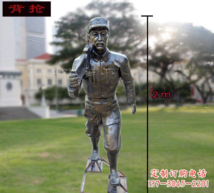 潍坊中领雕塑英勇勇士铜雕