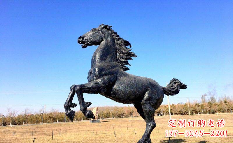 潍坊精美铜雕奔马动物雕塑