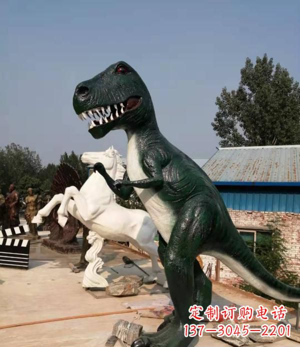 潍坊玻璃钢仿真恐龙雕塑