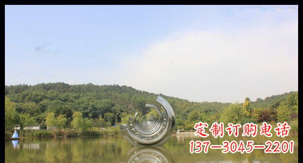潍坊不锈钢圆环景观雕塑