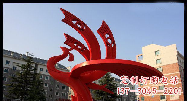 潍坊不锈钢凤凰雕塑