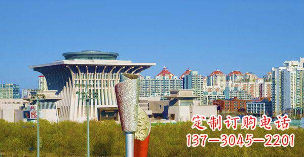 潍坊高端特色不锈钢抽象火炬雕塑