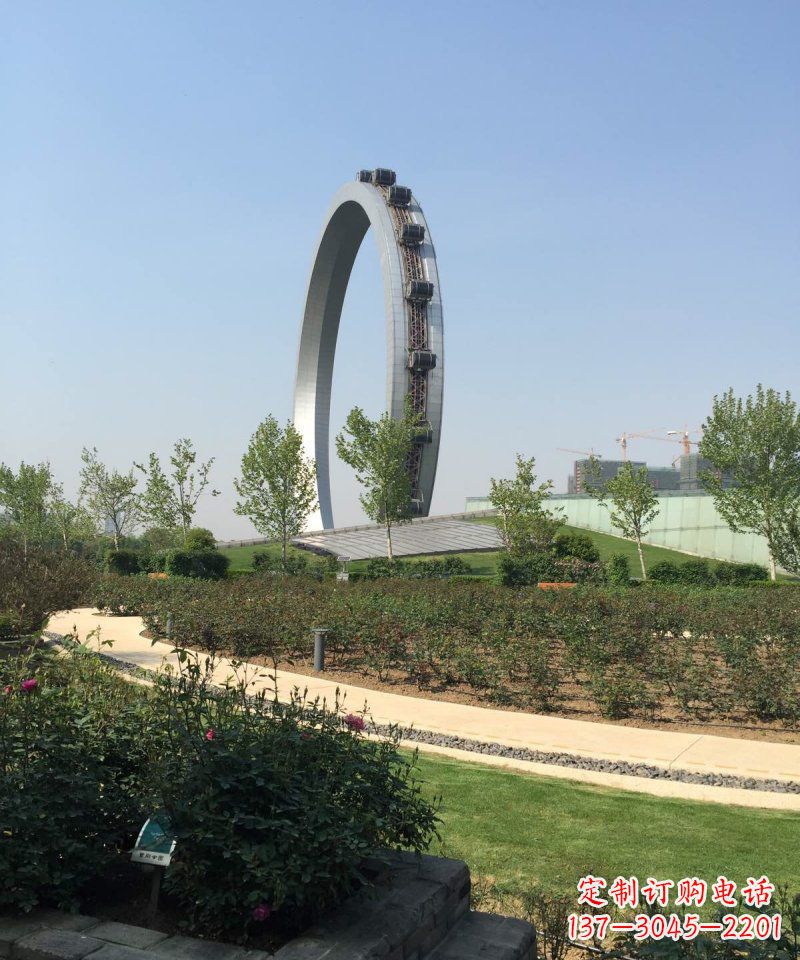 潍坊精美摩天轮不锈钢抽象雕塑