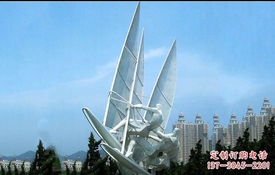 潍坊不锈钢帆船比赛雕塑