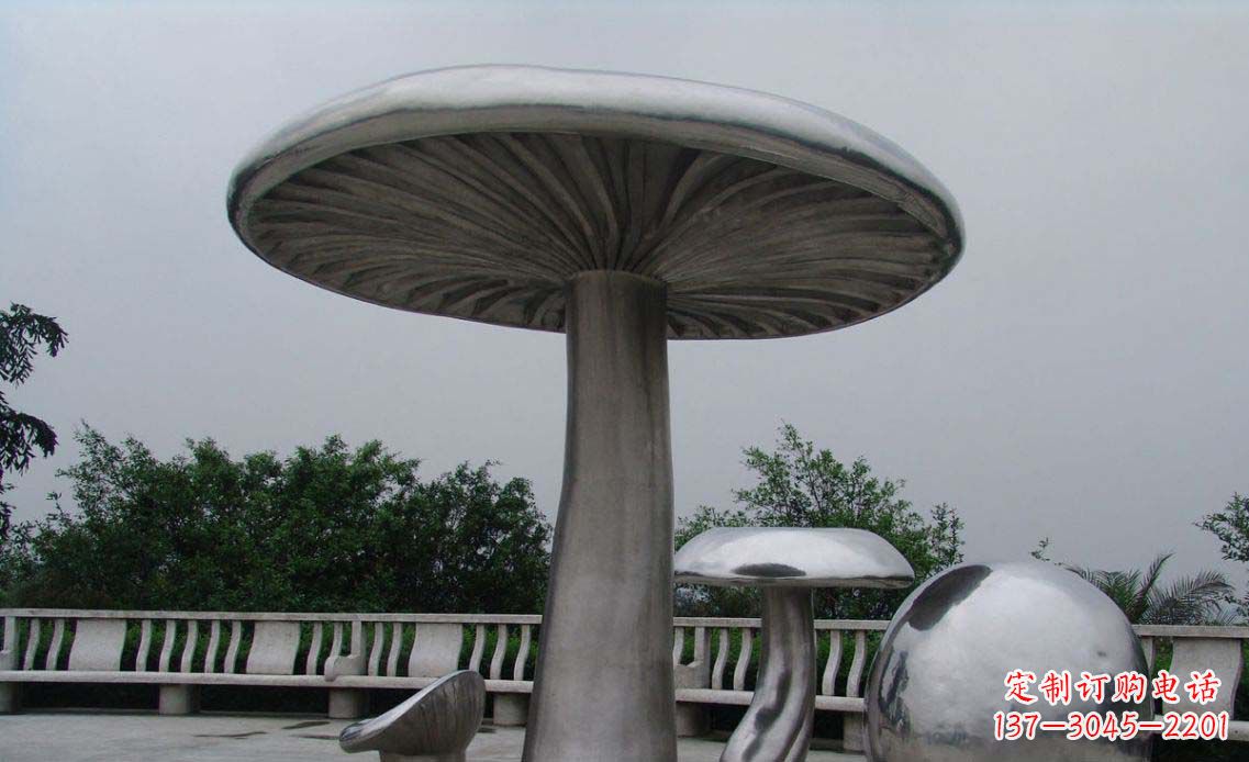 潍坊特色不锈钢凉亭雕塑