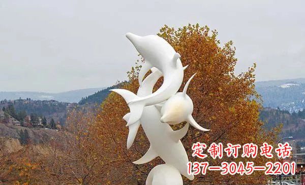潍坊山东中领雕塑海豚雕塑让自然之美悠然而生