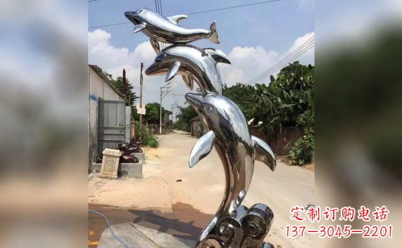 潍坊产品名称优雅海豚雕塑