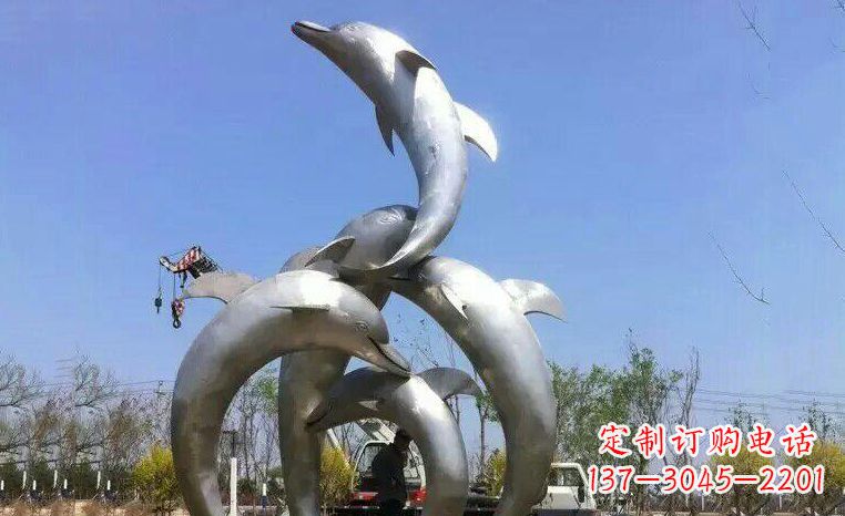 潍坊品质精美的不锈钢海豚雕塑